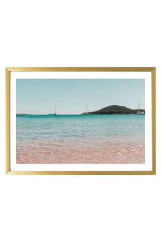 Italy Print - Sardinia Art Print - White Beach #1