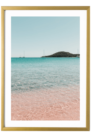 Italy Print - Sardinia Art Print - White Beach #2