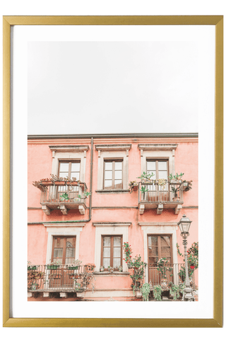 Italy Print - Sicily Art Print - Italian Villa