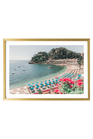 Italy Print - Sicily Art Print - Mazzarò Bay #1