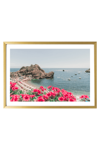 Italy Print - Sicily Art Print - Mazzarò Bay #2