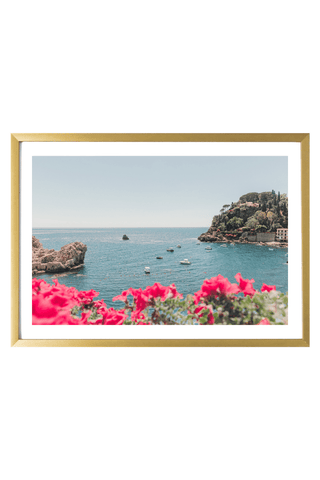 Italy Print - Sicily Art Print - Mazzarò Bay #3