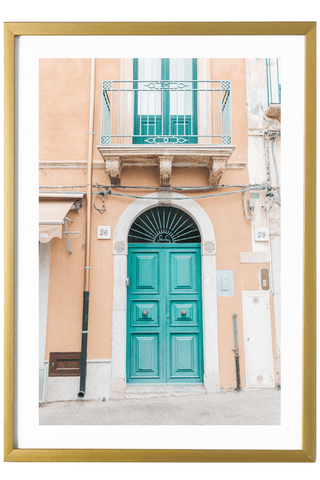 Italy Print - Sicily Art Print - Taormina Door #1