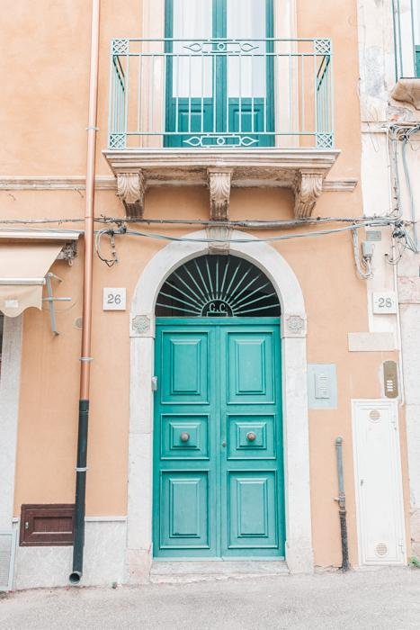 Italy Print - Sicily Art Print - Taormina Door #1