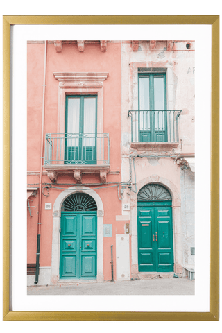 Italy Print - Sicily Art Print - Taormina Doors