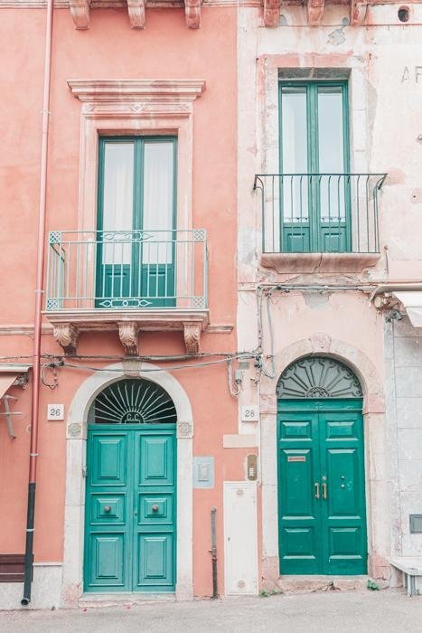 Italy Print - Sicily Art Print - Taormina Doors