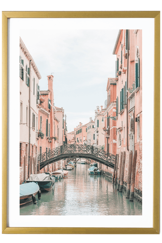 Italy Print - Venice Art Print - Canal Bridge #1