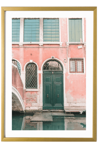 Italy Print - Venice Art Print - Canal Door #1