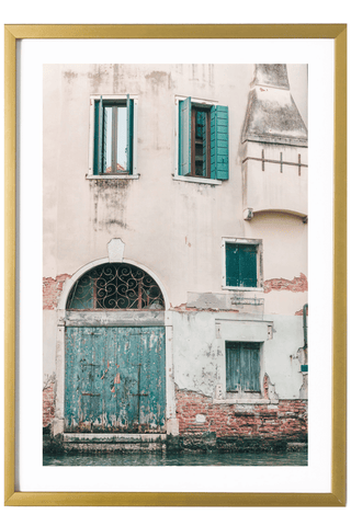 Italy Print - Venice Art Print - Canal Door #5