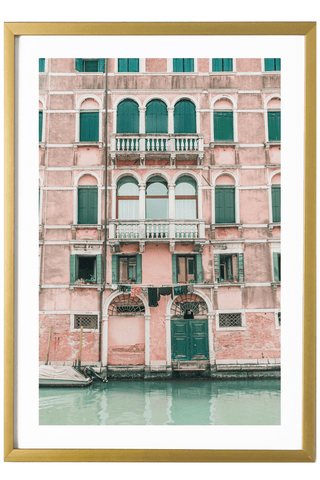 Italy Print - Venice Art Print - Canal Doors #2