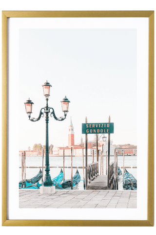 Italy Print - Venice Art Print - Gondola Ride