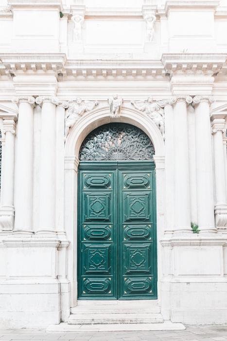 Italy Print - Venice Art Print - Green Door #2