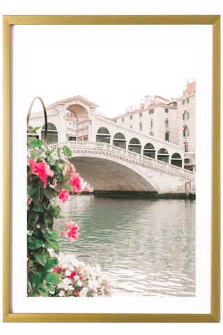 Italy Print - Venice Art Print - Rialto Bridge