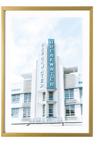 Miami Print - Miami Art Print - Breakwater Hotel
