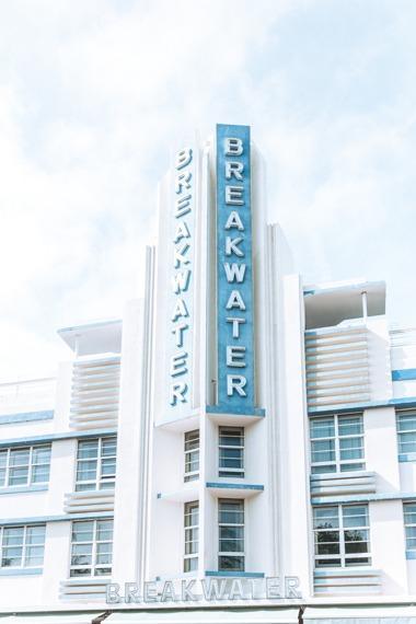 Miami Print - Miami Art Print - Breakwater Hotel