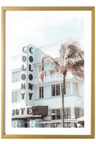 Miami Print - Miami Art Print - Colony Hotel