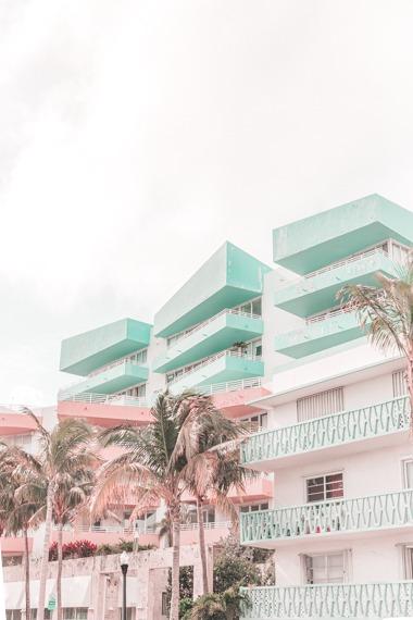 Miami Print - Miami Art Print - Mint Green Building