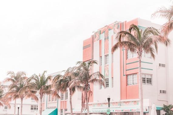 Miami Print - Miami Art Print - Pink Hotel