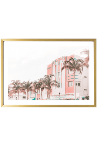 Miami Print - Miami Art Print - Pink Hotel