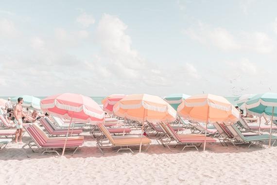 Miami Print - Miami Art Print - Umbrellas