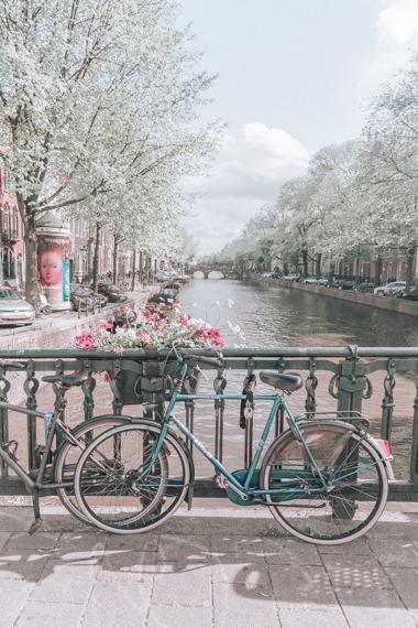 Netherlands Print - Amsterdam Art Print - Canal Bike #1