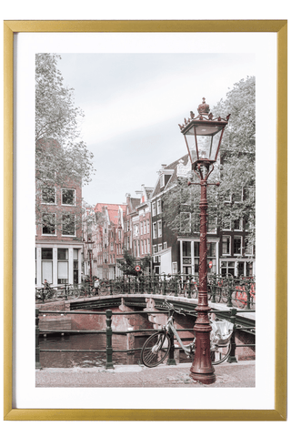 Netherlands Print - Amsterdam Art Print - Canal Bridge