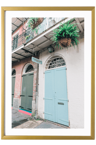 New Orleans Print - New Orleans Art Print - Blue Door