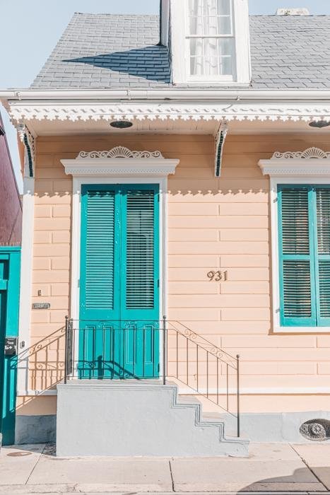 New Orleans Print - New Orleans Art Print - Blue & Yellow House