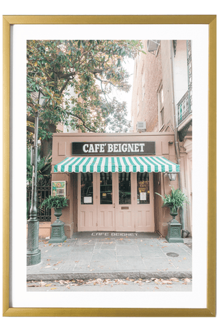 New Orleans Print - New Orleans Art Print - Cafe Beignet