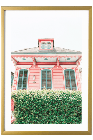 New Orleans Print - New Orleans Art Print - Pink House