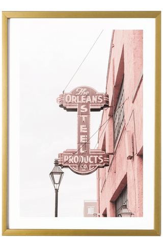 New Orleans Print - New Orleans Art Print - Vintage Sign