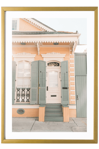 New Orleans Print - New Orleans Art Print - Yellow House