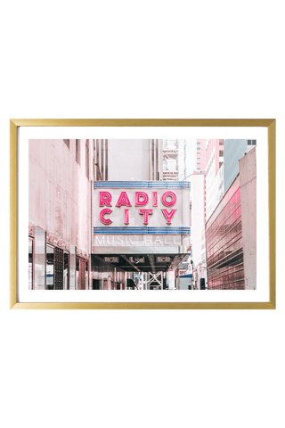 New York City Print - New York City Art Print - Radio City #1