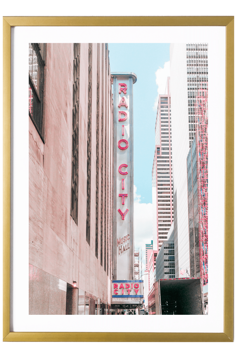 New York City Print - New York City Art Print - Radio City #2