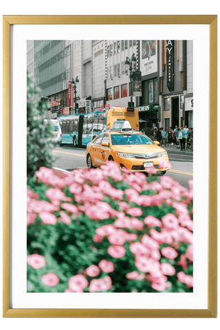New York City Print - New York City Art Print - Yellow Cab