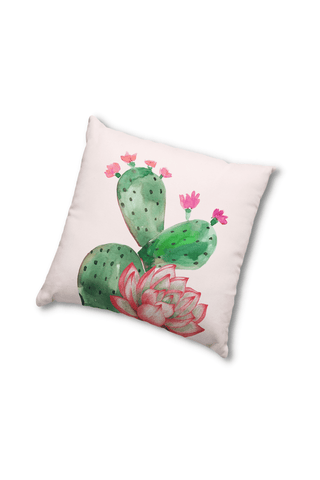 Pillows - Dorm Room Pillow - Cactus & Flowers