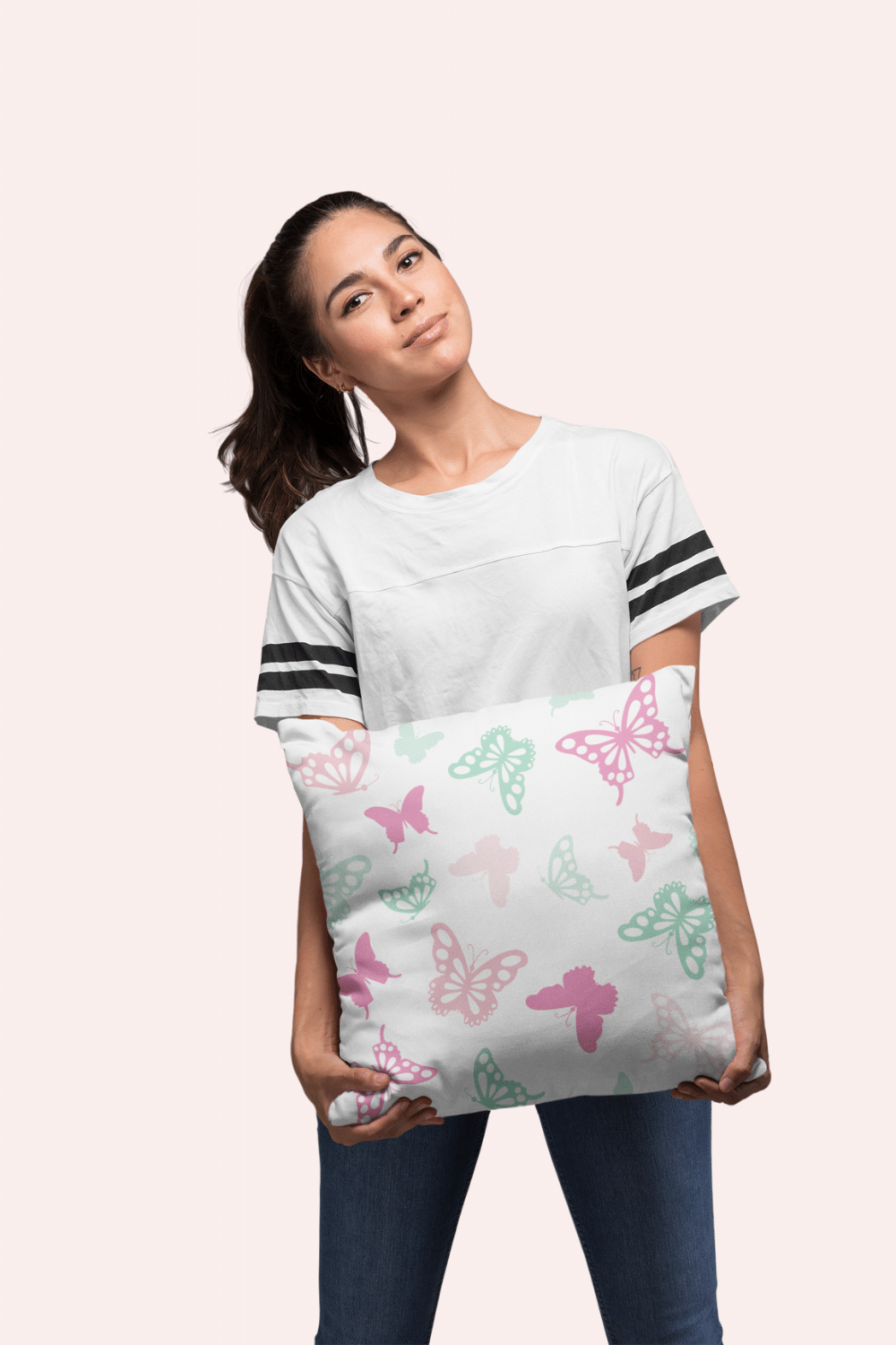 Pillows - Dorm Room Pillow - Pastel Butterflies