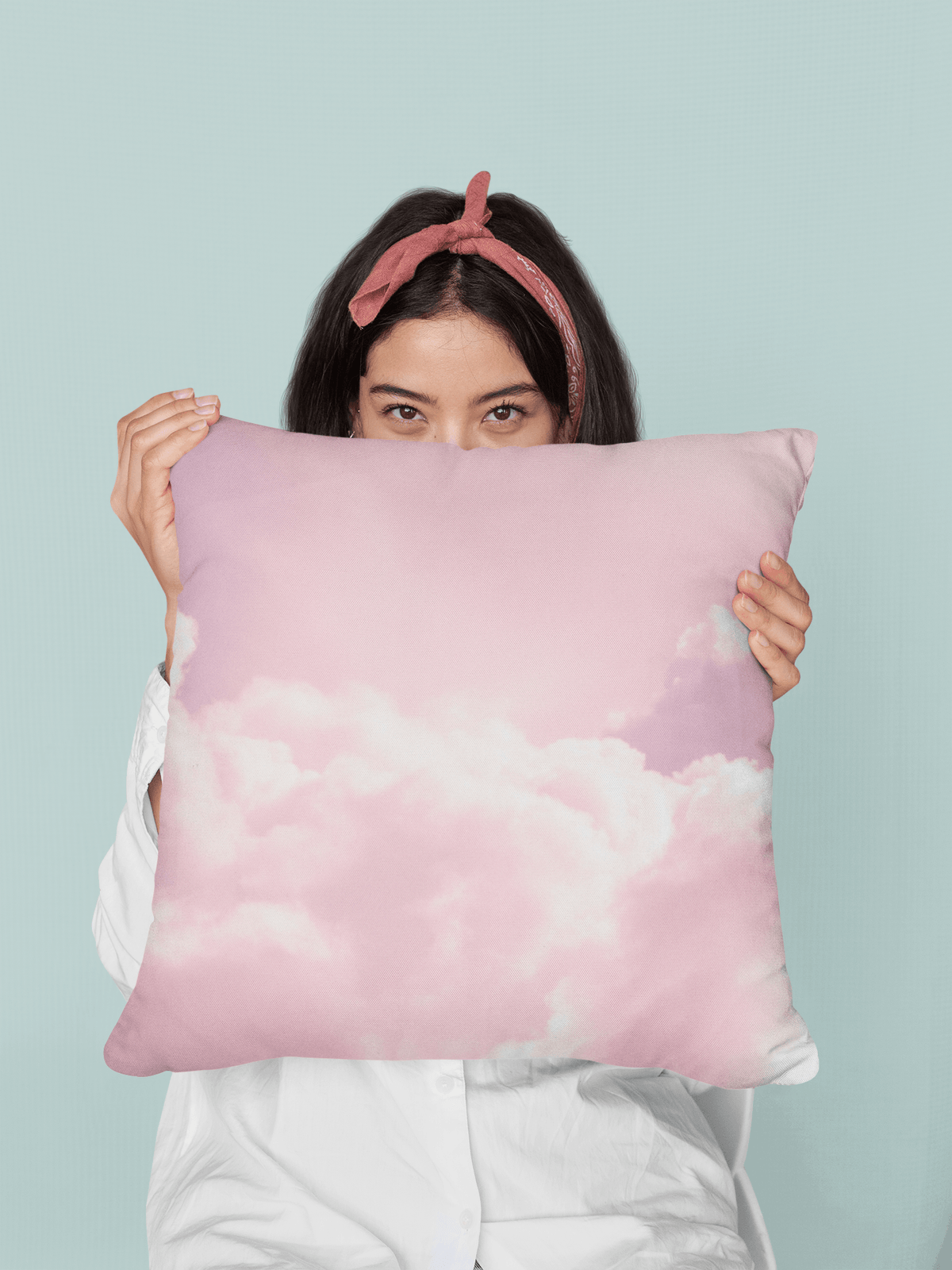 Pillows - Dorm Room Pillow - Pink Clouds