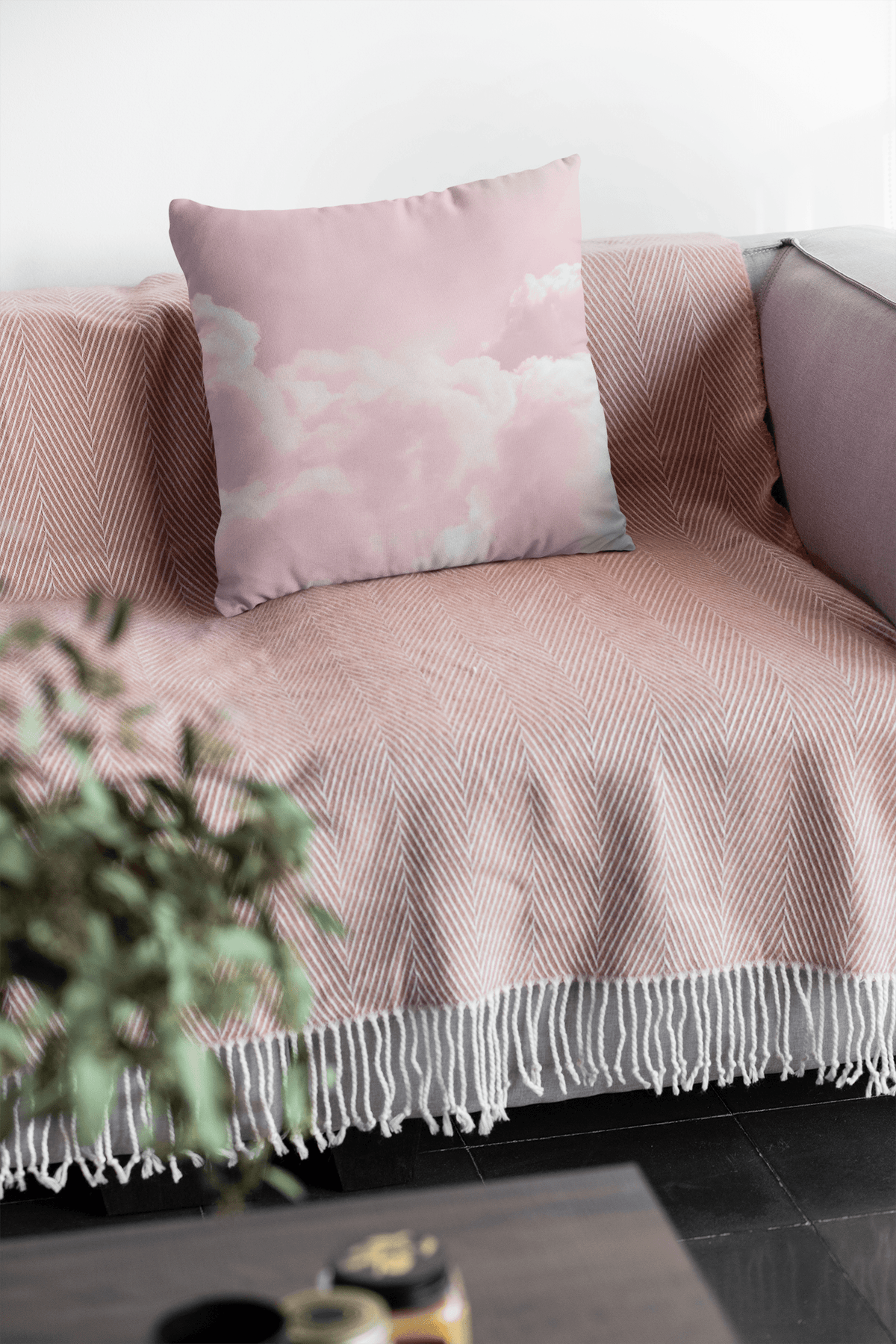 Pillows - Dorm Room Pillow - Pink Clouds