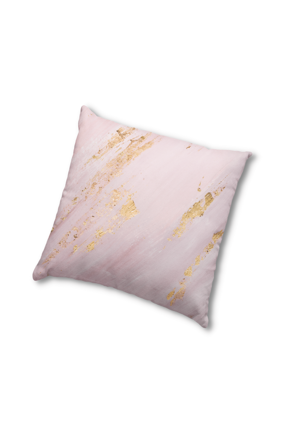 Pillows - Dorm Room Pillow - Pink & Gold Abstract