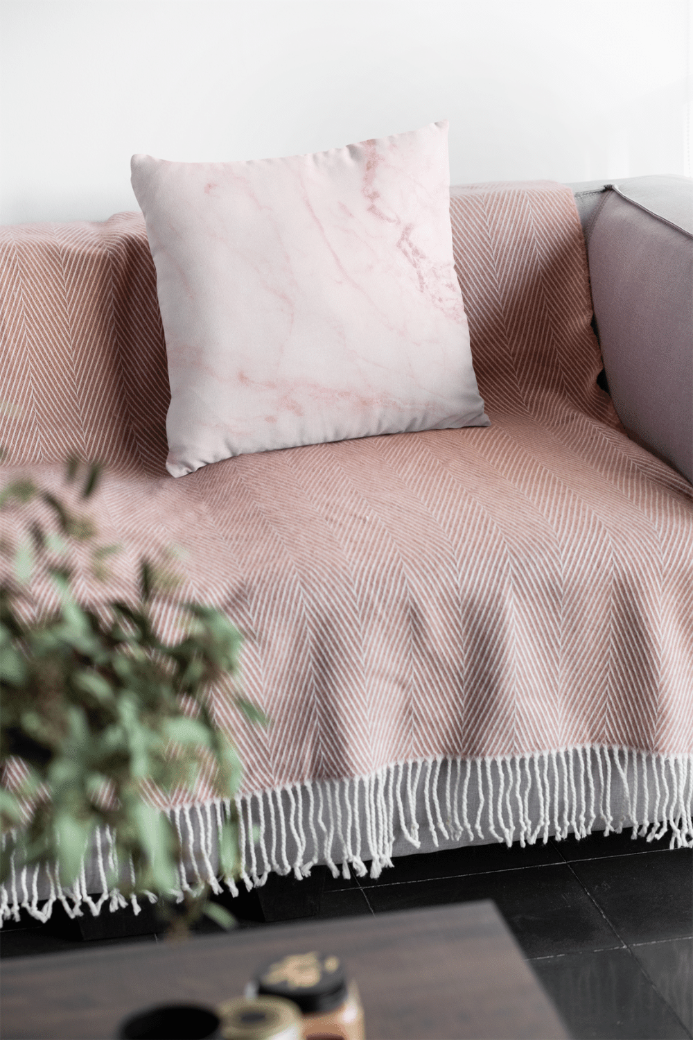 Pillows - Dorm Room Pillow - Pink Marble