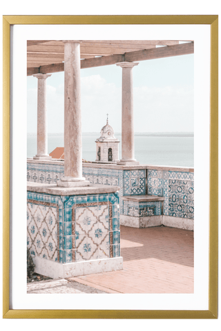Portugal Print - Lisbon Art Print - Blue Tiles