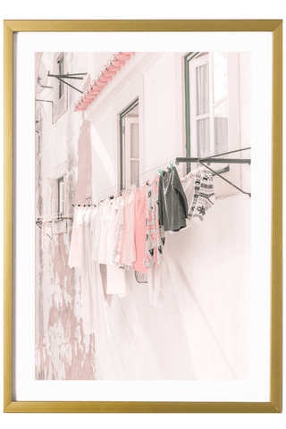Portugal Print - Lisbon Art Print - Laundry #1