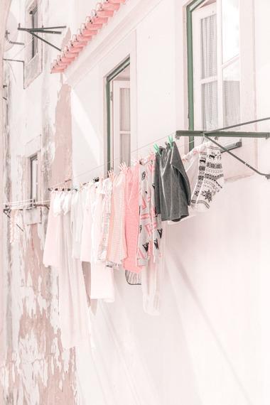 Portugal Print - Lisbon Art Print - Laundry #1