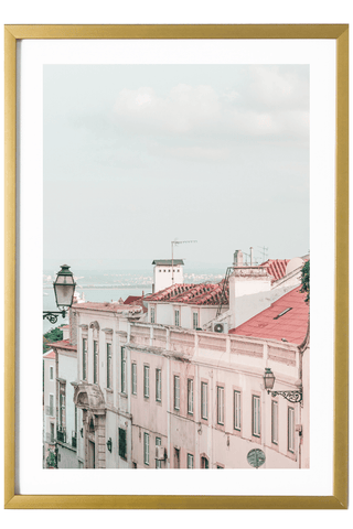 Portugal Print - Lisbon Art Print - Old Town View