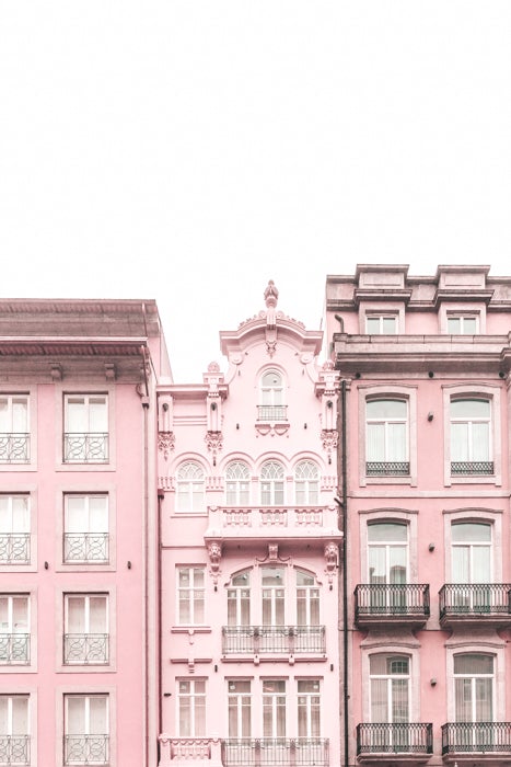 Porto Art Pink Buildings #1