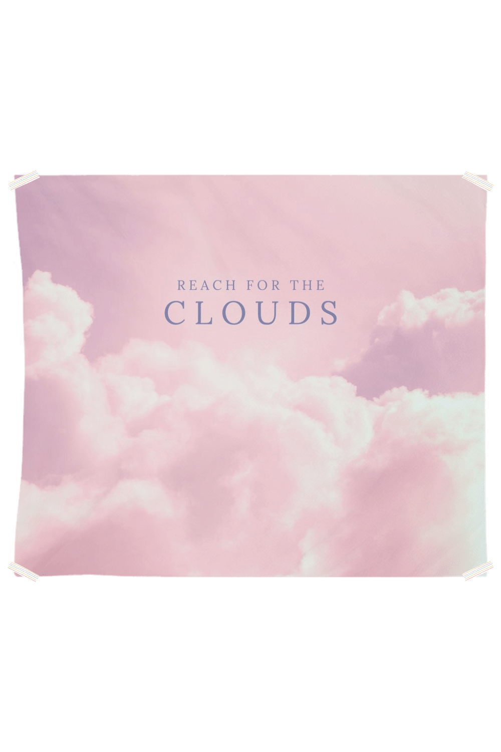 Tapestries - Dorm Room Wall Tapestry - Pink Clouds