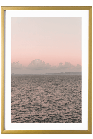 Tropical Print - Ocean Art Print - Pink Sunset