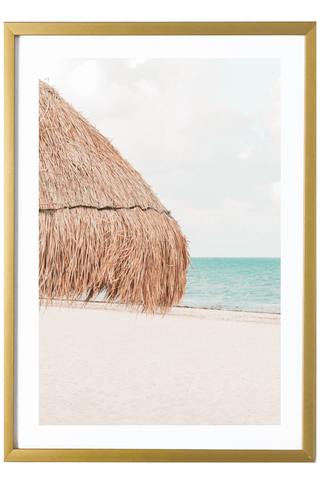 Tropical Print - Playa Mujeres Art Print - Palapa