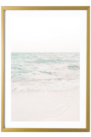 Tropical Print - Playa Mujeres Art Print - Pastel Ocean